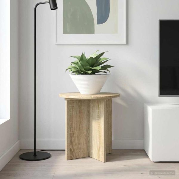 Стойка за растения 2 pcs Дъб сонома 40 x 40 x 40 cm