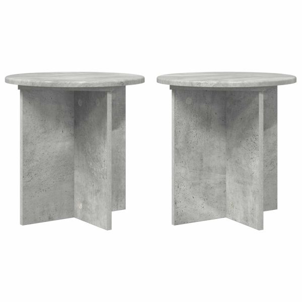 Стойка за растения 2 pcs Бетонно сиво 40 x 40 x 40 cm