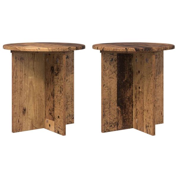 Стойка за растения 2 pcs Старо дърво 40 x 40 x 40 cm