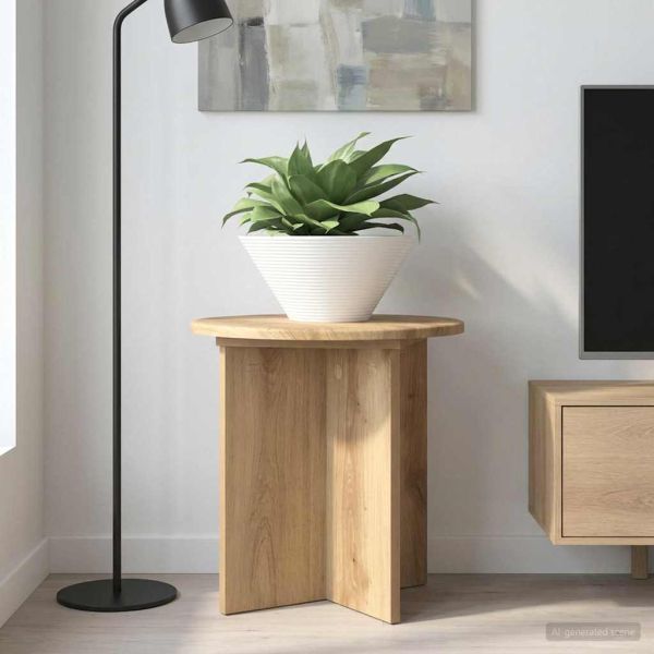 Стойка за растения 2 pcs Дъб артизан 40 x 40 x 40 cm