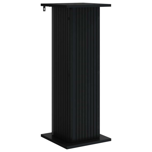 Стойка за растения Черно 30,5 x 30 x 80,5 см