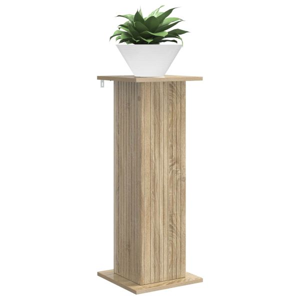 Стойка за растения 2 pcs Дъб сонома 30,5 x 30 x 80,5 см