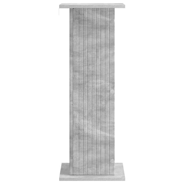 Стойка за растения 2 pcs Бетонно сиво 30,5 x 30 x 80,5 см