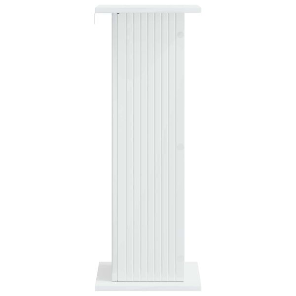 Стойка за растения Бял гланц 30,5 x 30 x 80,5 см