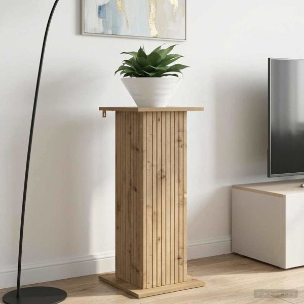 Стойка за растения Дъб артизан 30,5 x 30 x 80,5 см