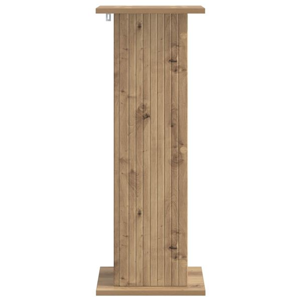 Стойка за растения 2 pcs Дъб артизан 30,5 x 30 x 80,5 см