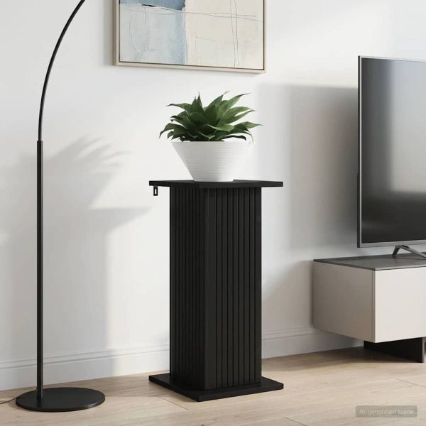 Стойка за растения Черно 30,5 x 30 x 60,5 см
