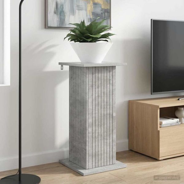 Стойка за растения 2 pcs Бетонно сиво 30,5 x 30 x 60,5 см