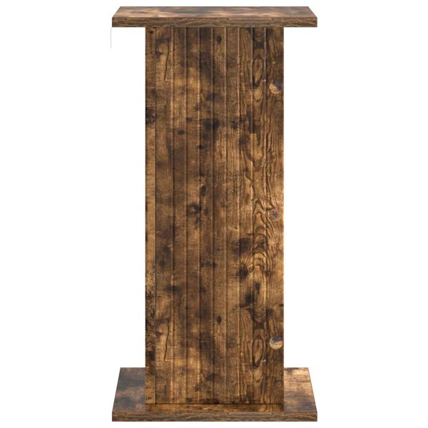 Стойка за растения 2 pcs Опушен дъб 30,5 x 30 x 60,5 см