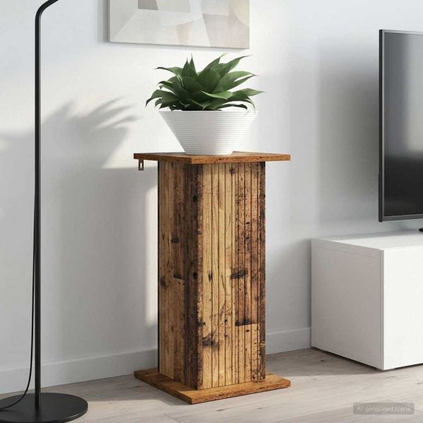 Стойка за растения 2 pcs Старо дърво 30,5 x 30 x 60,5 см