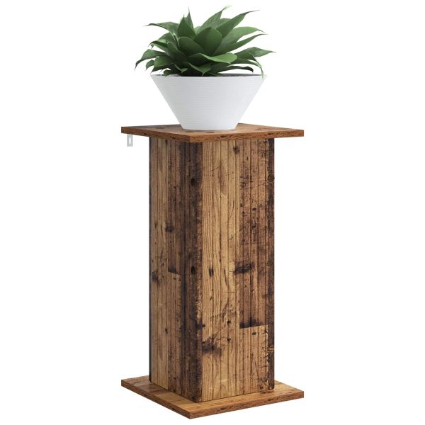 Стойка за растения 2 pcs Старо дърво 30,5 x 30 x 60,5 см