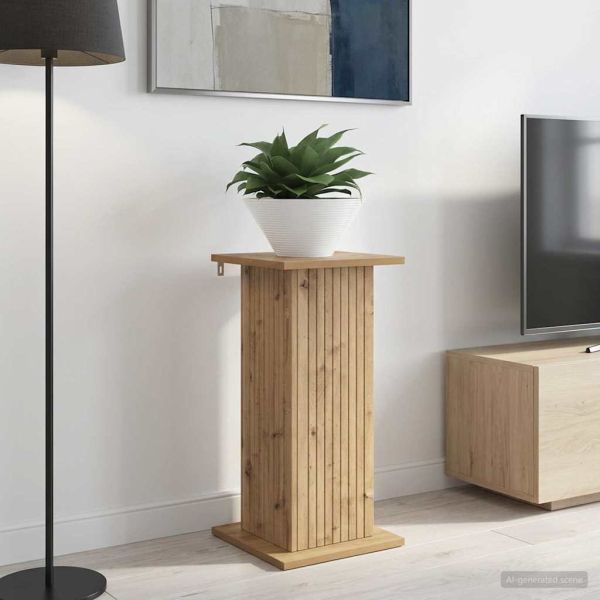 Стойка за растения 2 pcs Дъб артизан 30,5 x 30 x 60,5 см