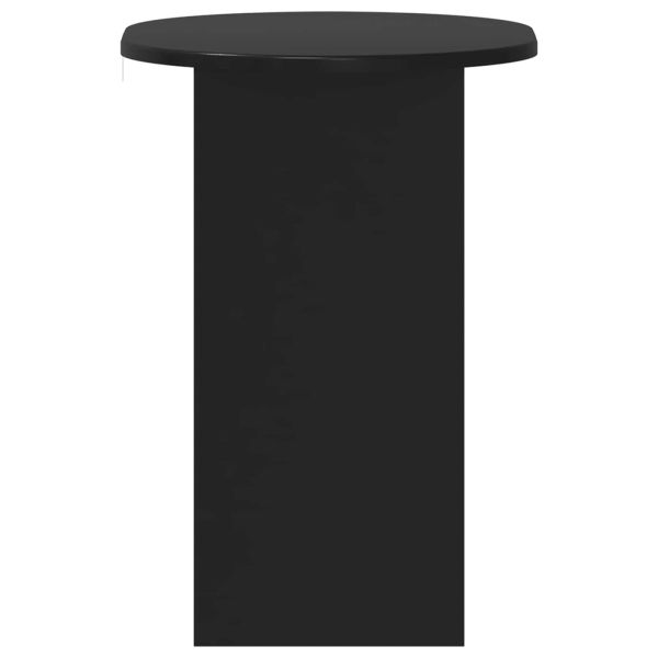Странична маса Черно 50 x 39,5 x 55 см Инженерна дървесина