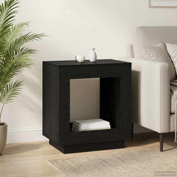 Странична маса Черен дъб 60 x 40 x 65 см Инженерна дървесина