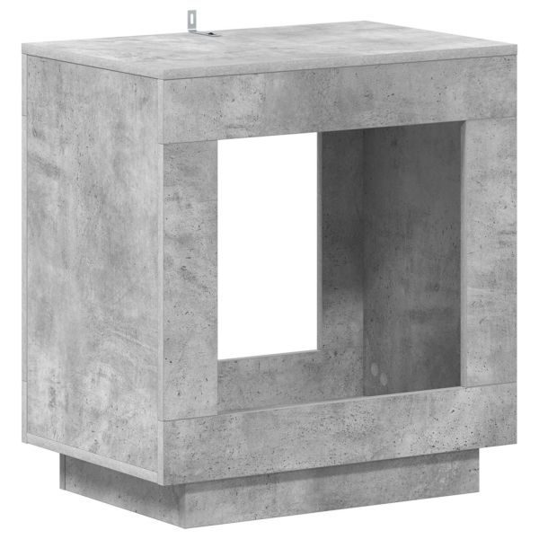 Странична маса Бетонно сиво 60 x 40 x 65 см Инженерна дървесина