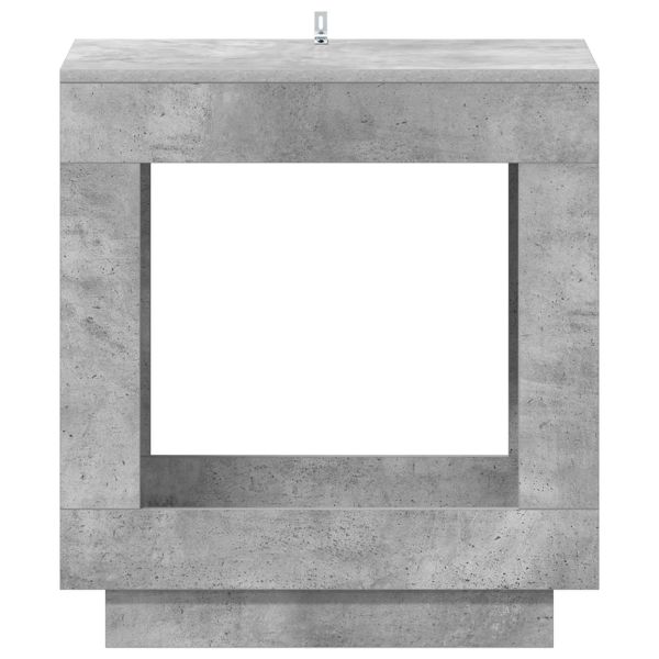 Странична маса Бетонно сиво 60 x 40 x 65 см Инженерна дървесина