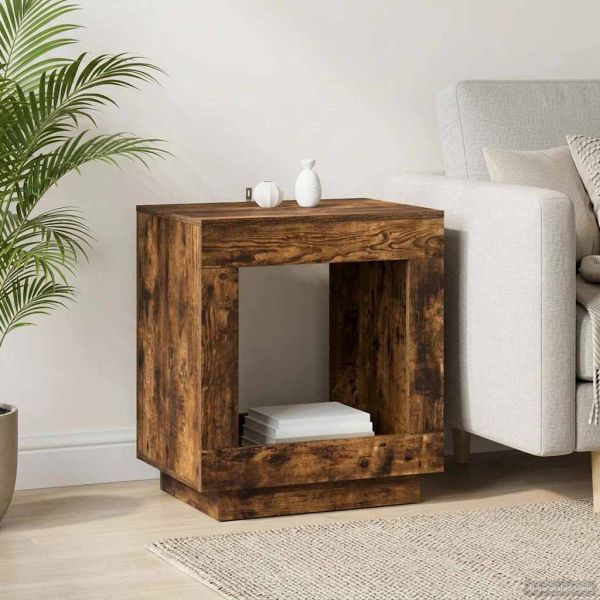 Странична маса Опушен дъб 60 x 40 x 65 см Инженерна дървесина