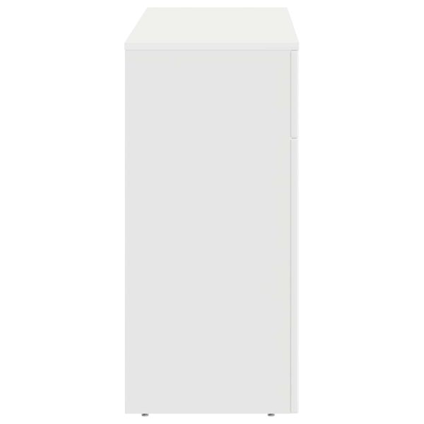 Масичка за кафе Бяло 102 x 35 x 75 см Инженерна дървесина