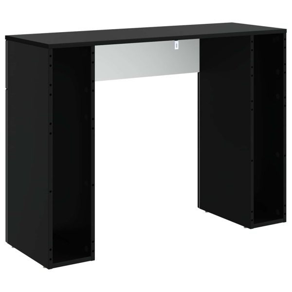 Масичка за кафе Черно 102 x 35 x 75 см Инженерна дървесина