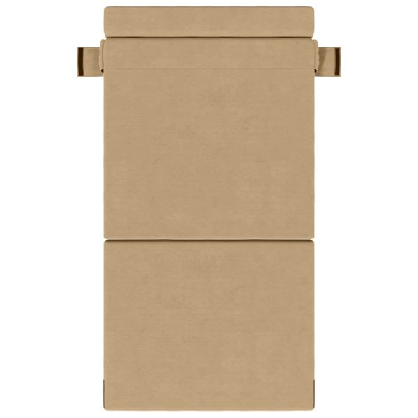 Разтегателен диван легло Светлозелено сиво 190 x 100 x 15 см