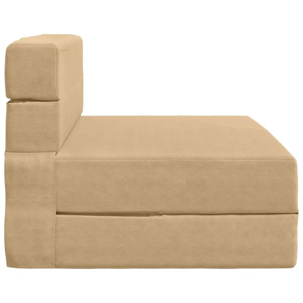 Разтегателен диван легло Светлозелено сиво 190 x 100 x 15 см