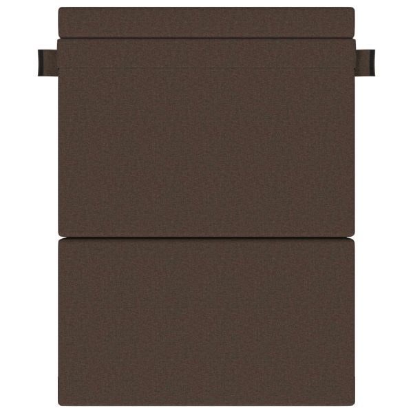 Разтегателен диван легло Таупе 203 x 152 x 15 см текстил