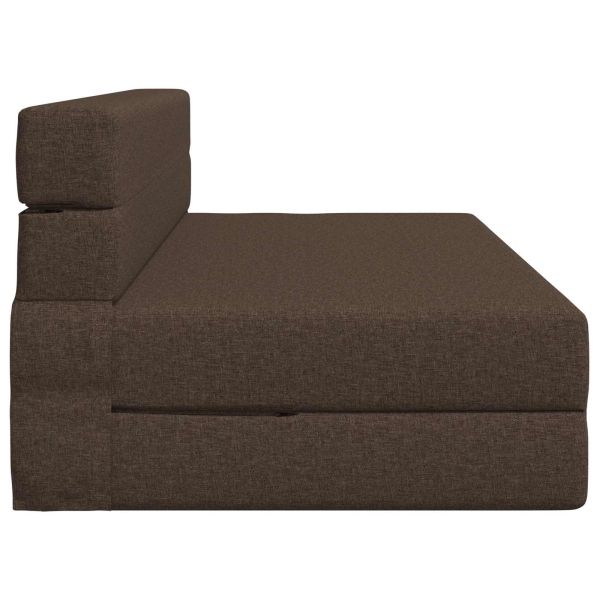 Разтегателен диван легло Таупе 203 x 152 x 15 см текстил