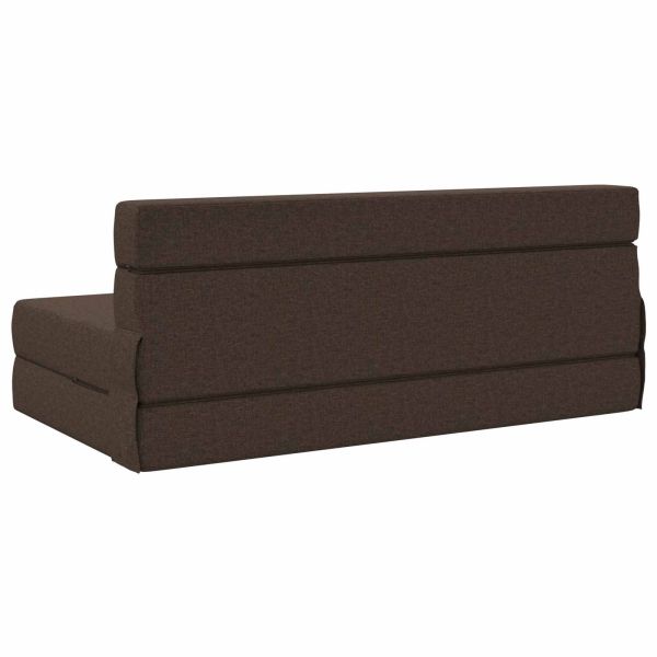 Разтегателен диван легло Таупе 203 x 152 x 15 см текстил