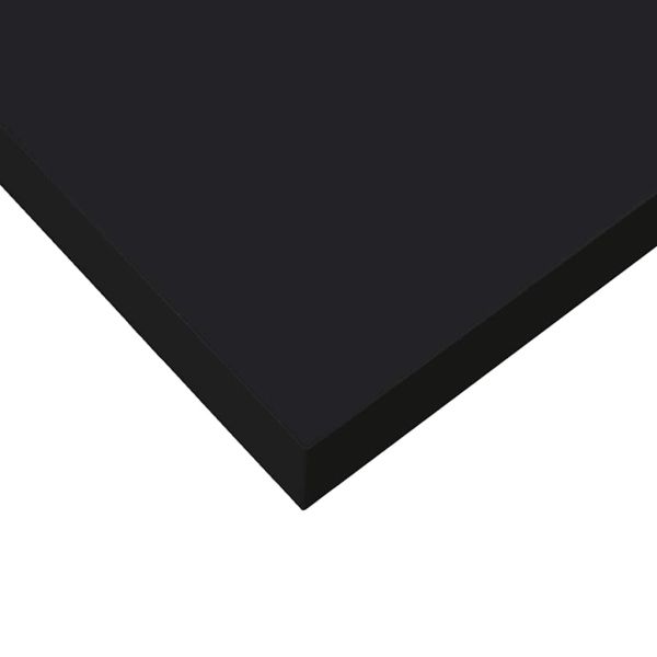 Окачени стенни рафтове, 4 бр, черни, 40x23x3,8 см, МДФ