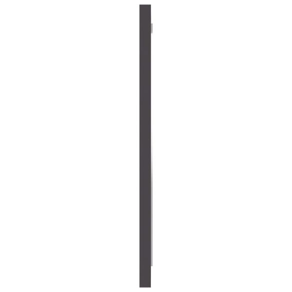 Огледало за баня, сиво, 40x1,5x37 см, ПДЧ