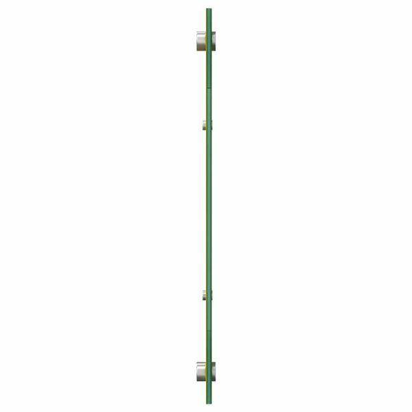 Кухненски гръб 2 pcs Жълто 120 x 40 cm закалено стъкло