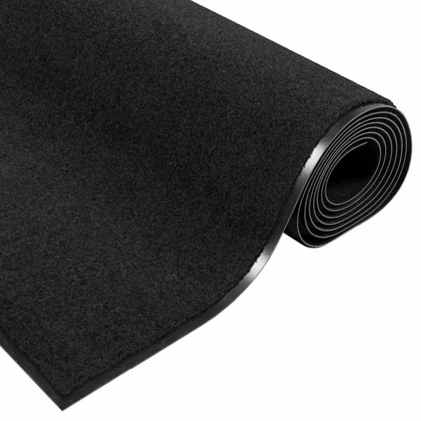Мат за врата Друг Черно 120 x 250 cm Полиамид и PVC