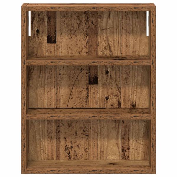 Банен стенен шкаф с рафт Старо дърво 40 x 10 x 50 см
