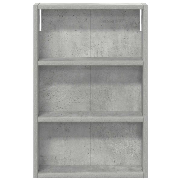 Банен стенен шкаф с рафт Бетонно Сиво 40 x 10 x 60,5 см