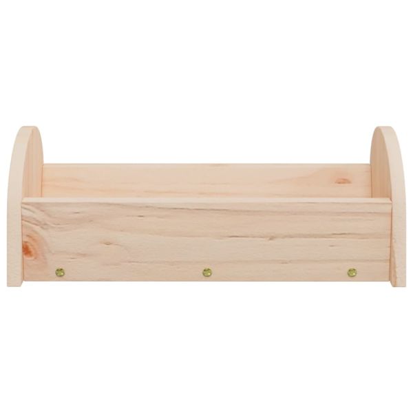 Хранилка за сено за зайци 28x10x10 см масивна ела