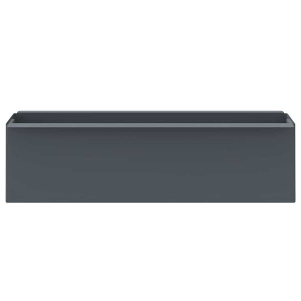 Сандъчета за цветя за европалети 12 бр сиви 36x13,5x9,5 см PP