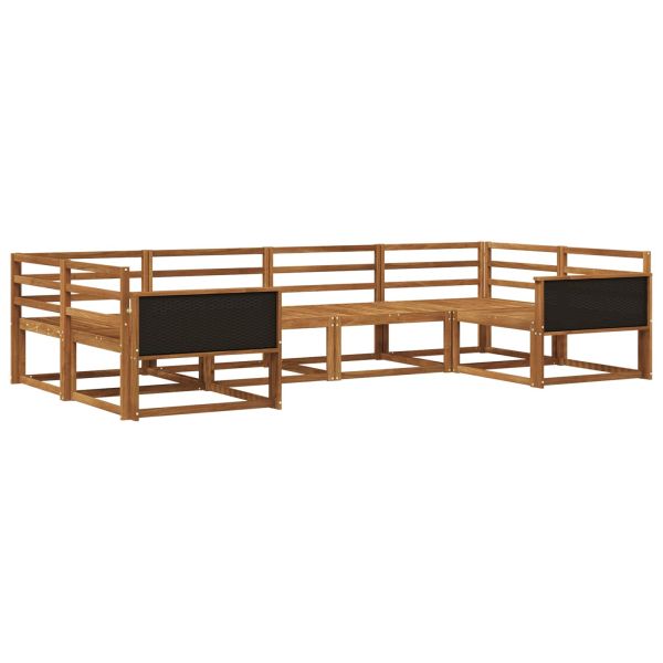 Комплект дивани за открито 6 pcs Натурално