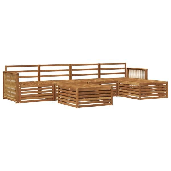 Комплект дивани за открито 6 pcs Натурално