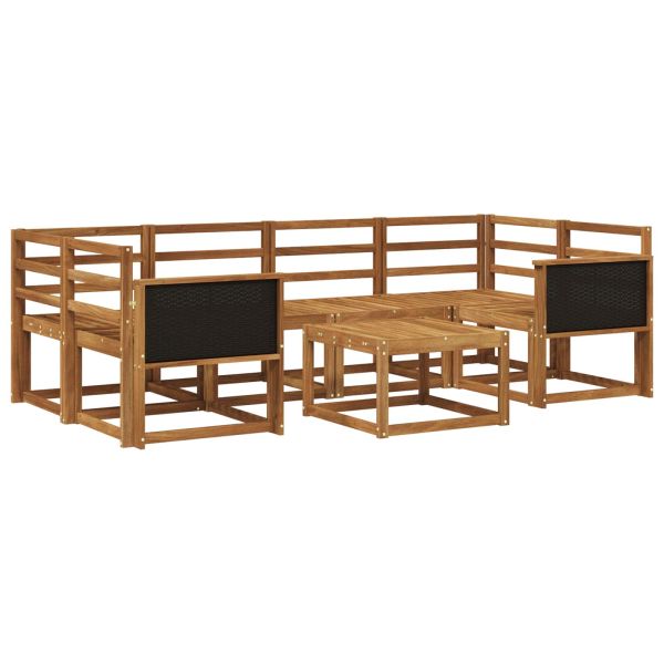 Комплект дивани за открито 5 pcs Натурално