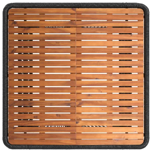 Комплект за хранене в градината 3 pcs Бежов и кремав полиратан