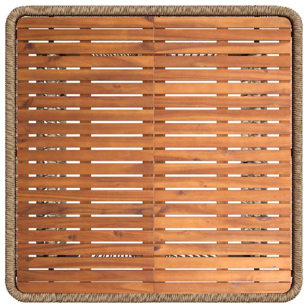 Комплект за хранене в градината 3 pcs Бежов и кремав полиратан