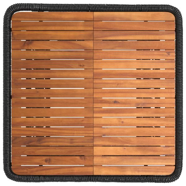 Комплект за хранене в градината 3 pcs Бежов и кремав полиратан