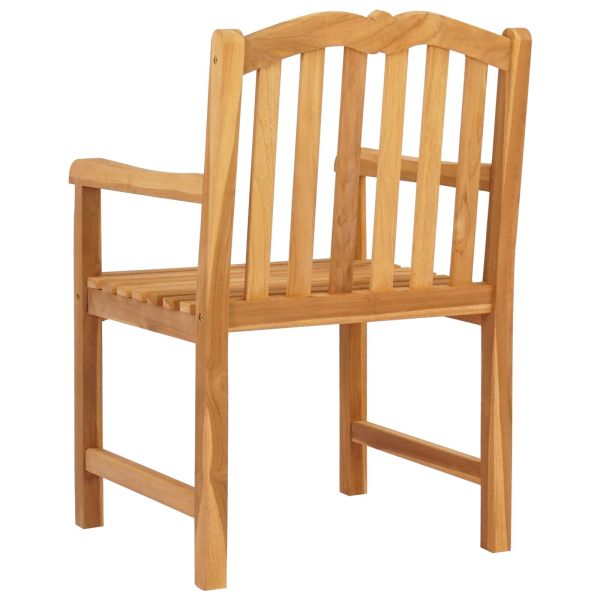 Градински стол 2 pcs Натурално 58 x 60 x 93 см