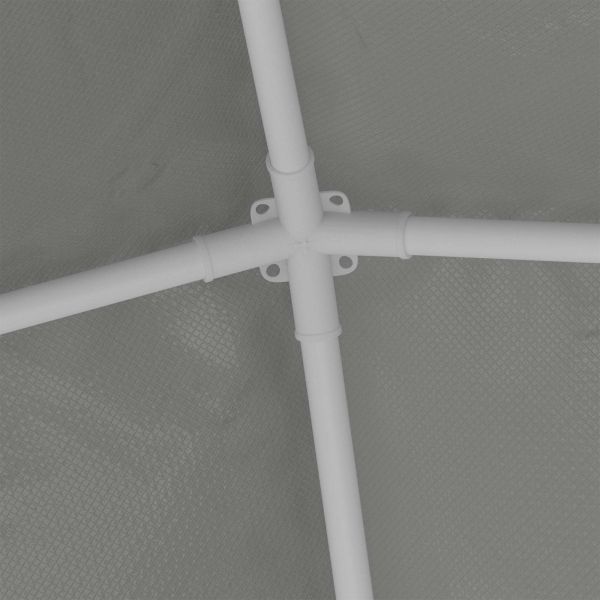 Парти шатър 200 x 200 x 240 см Светлосиво Полиетилен и стомана