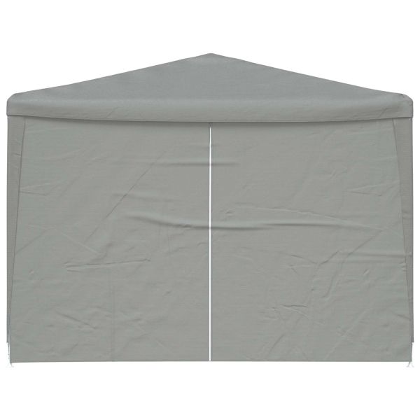 Парти шатър 1200 x 300 x 255 см Светлосиво Полиетилен и стомана