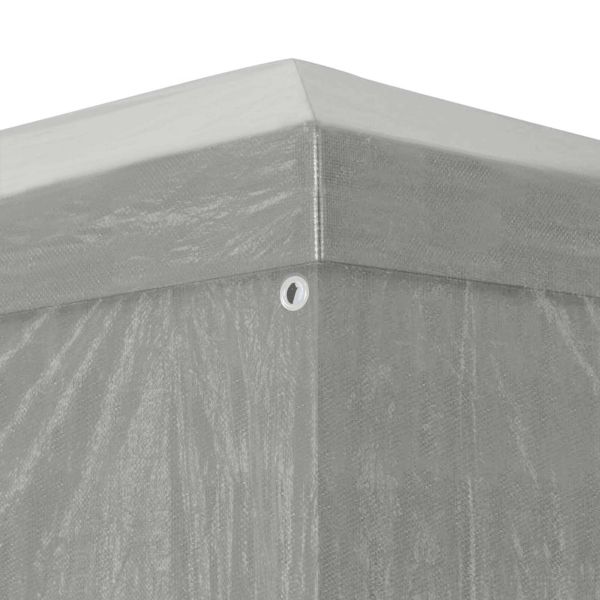 Парти шатър 1200 x 300 x 255 см Светлосиво Полиетилен и стомана
