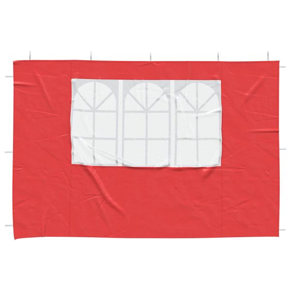 Стена на палатка за парти 2 pcs 300 x 195 см Червено