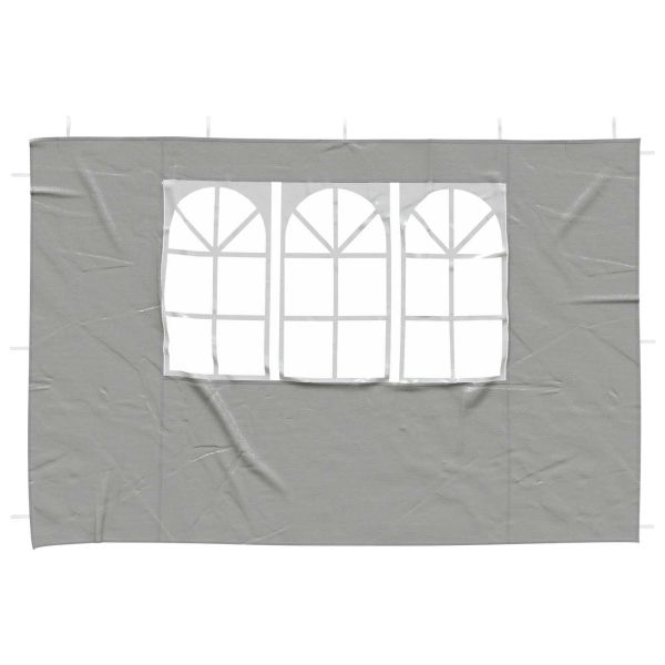 Стена на палатка за парти 2 pcs 300 x 195 см Светлосиво