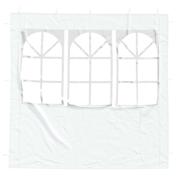 Стена на палатка за парти 2 pcs 200 x 195 см Бяло
