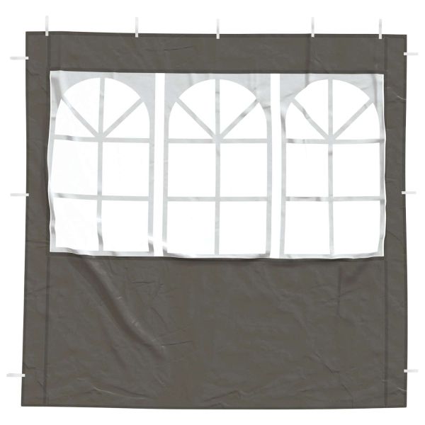 Стена на палатка за парти 2 pcs 200 x 195 см Антрацит